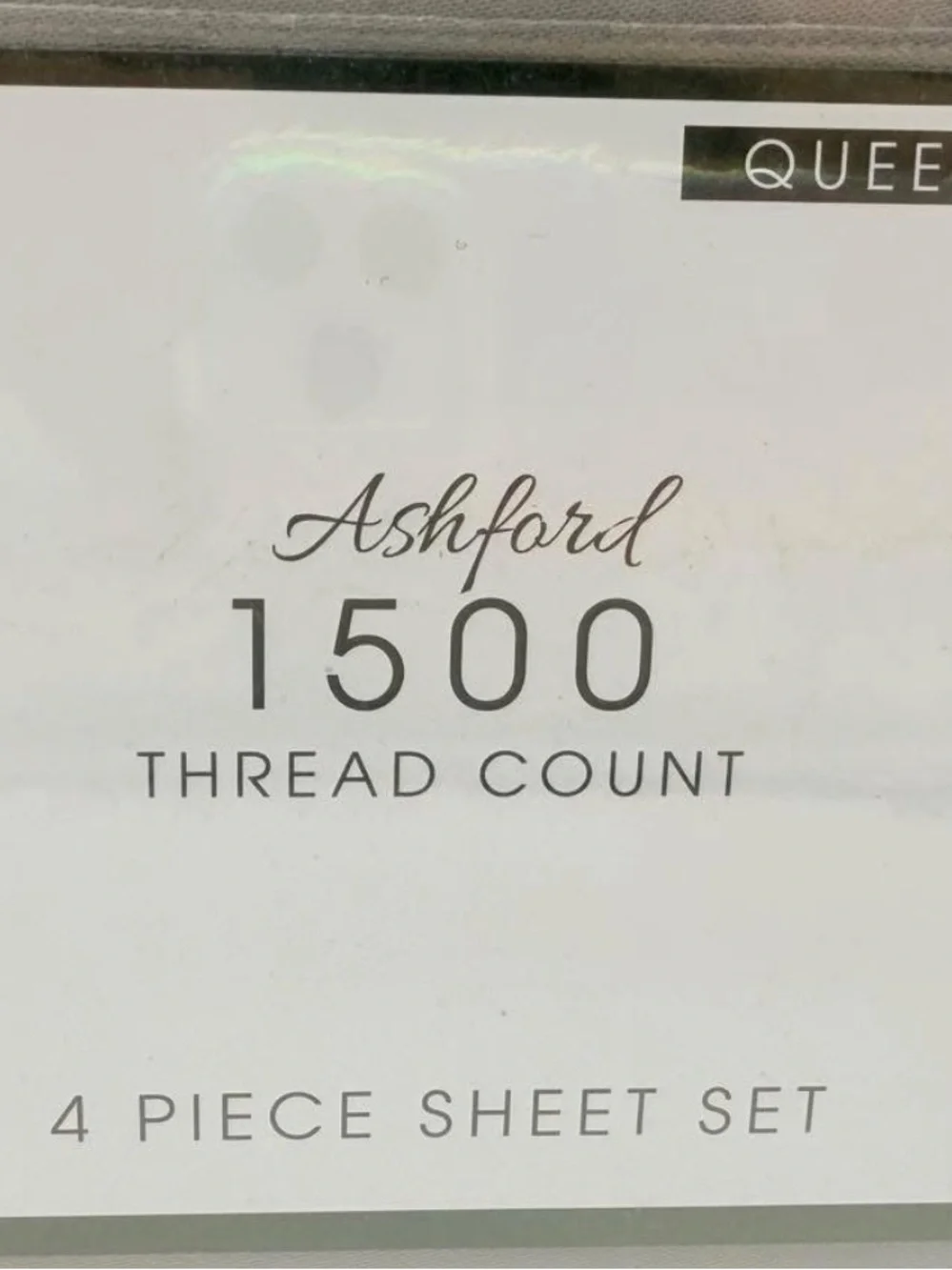 Que Ashford 1500 Thread Count Queen Sheet Set in Soft Mauve